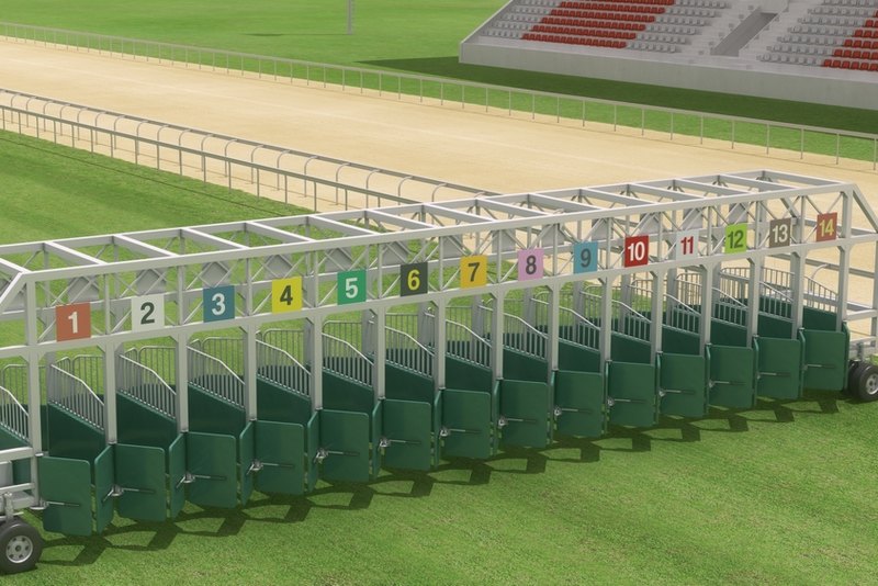 3D Horse Race Start Gate