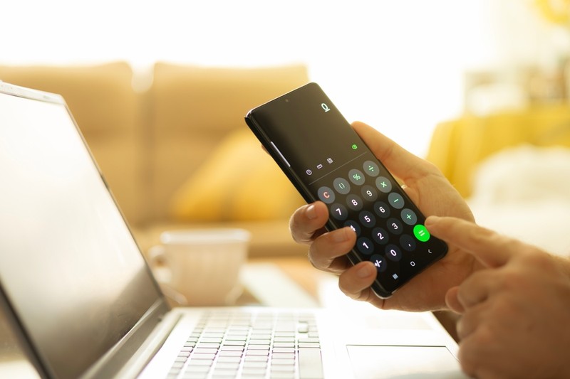 Calculator on Smartphone