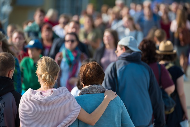 Crowd of People at Outdoor Event