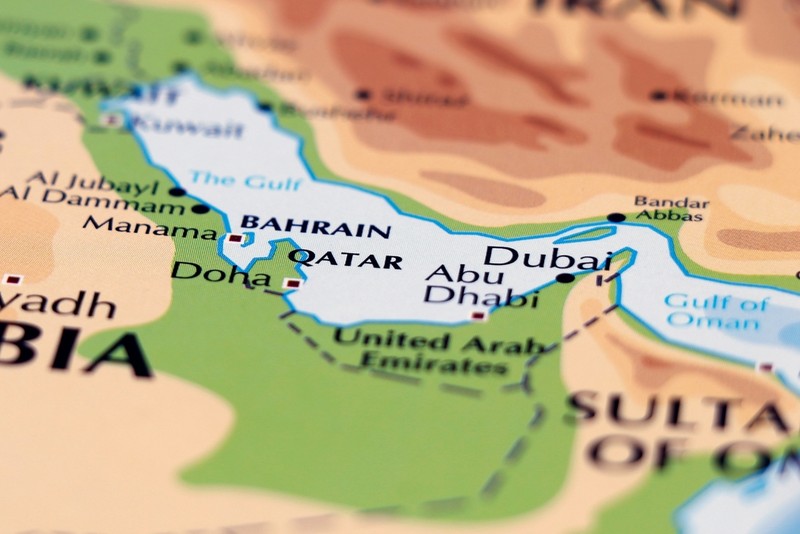 Dubai Shown on Map