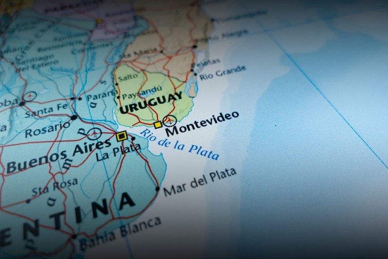 Map of Uruguay