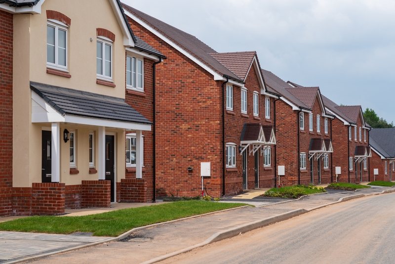 Row of New Build Houses