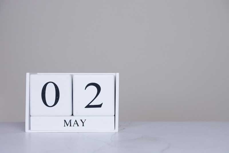 May 2nd White Wooden Blocks